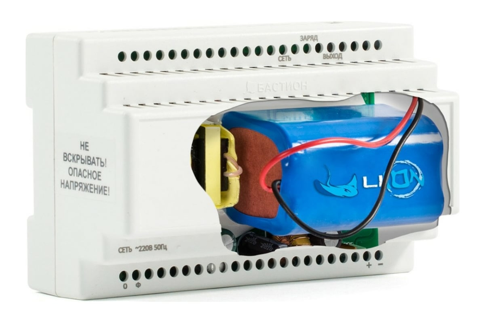 Малогабаритный ИБП со встроенной Li-ion АКБ SKAT-12DC-1.0 Li-ion (СКАТ ИБП-12/1-3,2/Li-DIN)