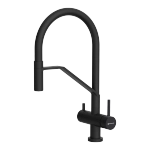 Смеситель Akeno-LG-BL латунь/светлое золото/черный