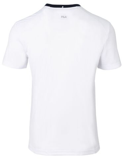 Теннисная футболка Fila T-Shirt Sean - white/fila navy/fila red stripe