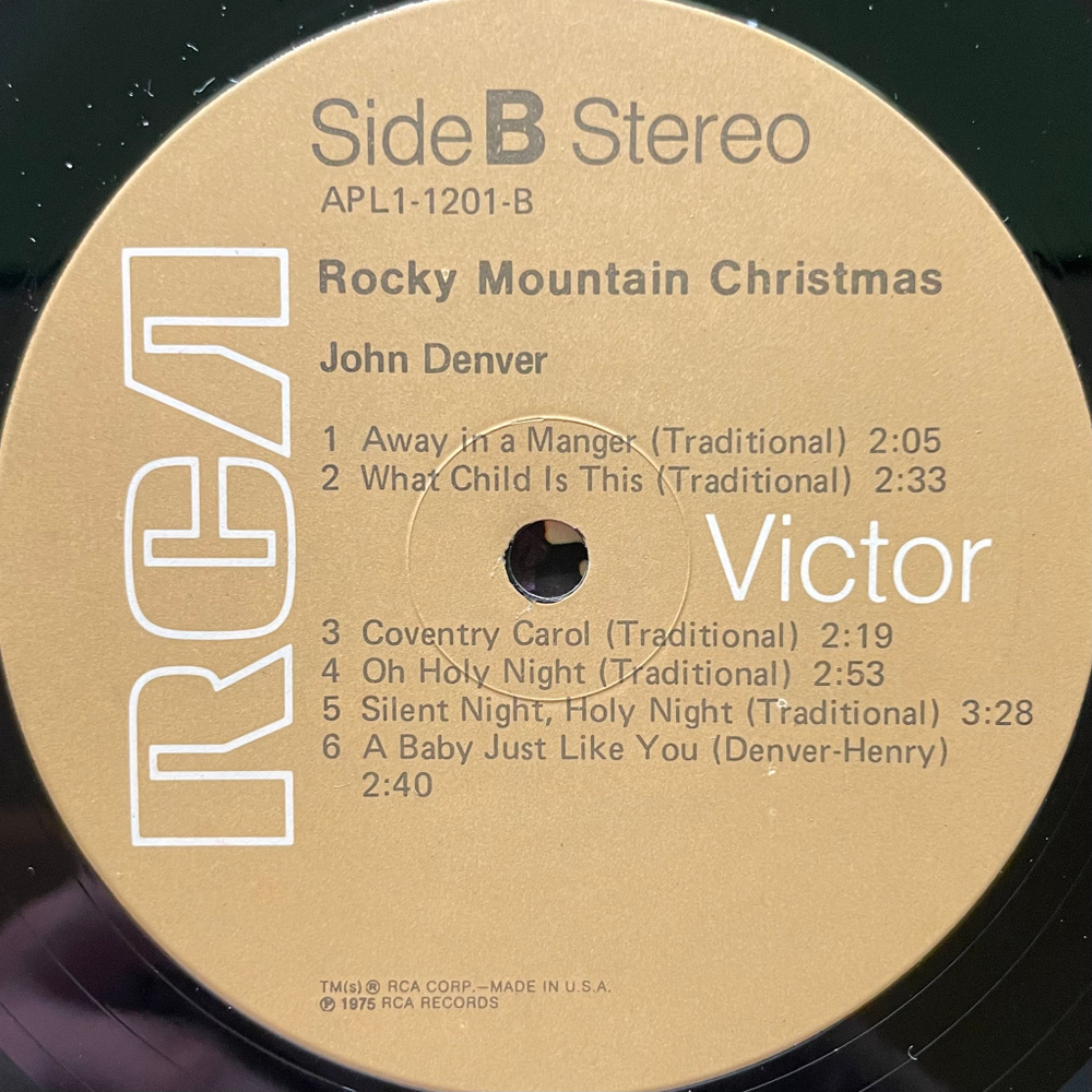 John Denver ‎– Rocky Mountain Christmas (США 1975г.)