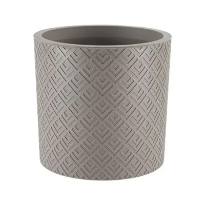 Кашпо ЭТНА D280мм 9,5л с вставкой французcкий серый (комплект 6 шт)