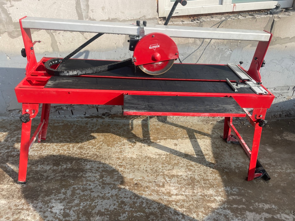 Плиткорез электрический ELITECH ПЭ 1200/120 Р, 1200 мм, б/у