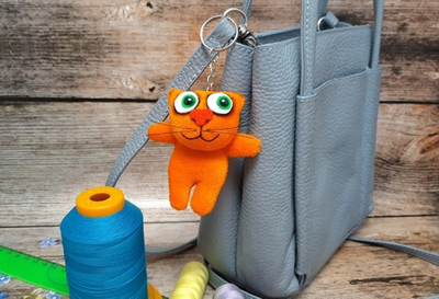 Мягкая игрушка "Котик брелок маленький"