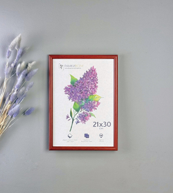 Фоторамка 21х30 см коричневая, без фактуры, арт. 2130.127262