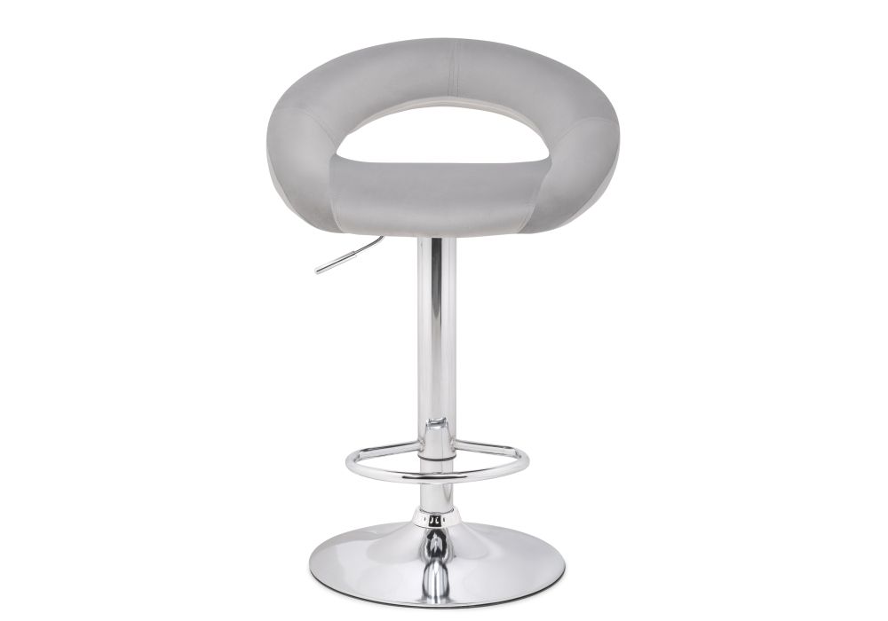 Барный стул Oazis gray fabric / chrome