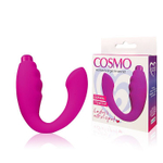 Ярко-розовый изогнутый вибромассажер