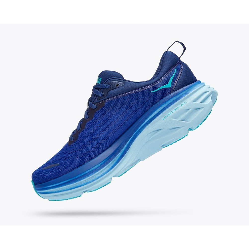Кроссовки мужские HOKA M BONDI 8 Bellwether Blue / Bluing