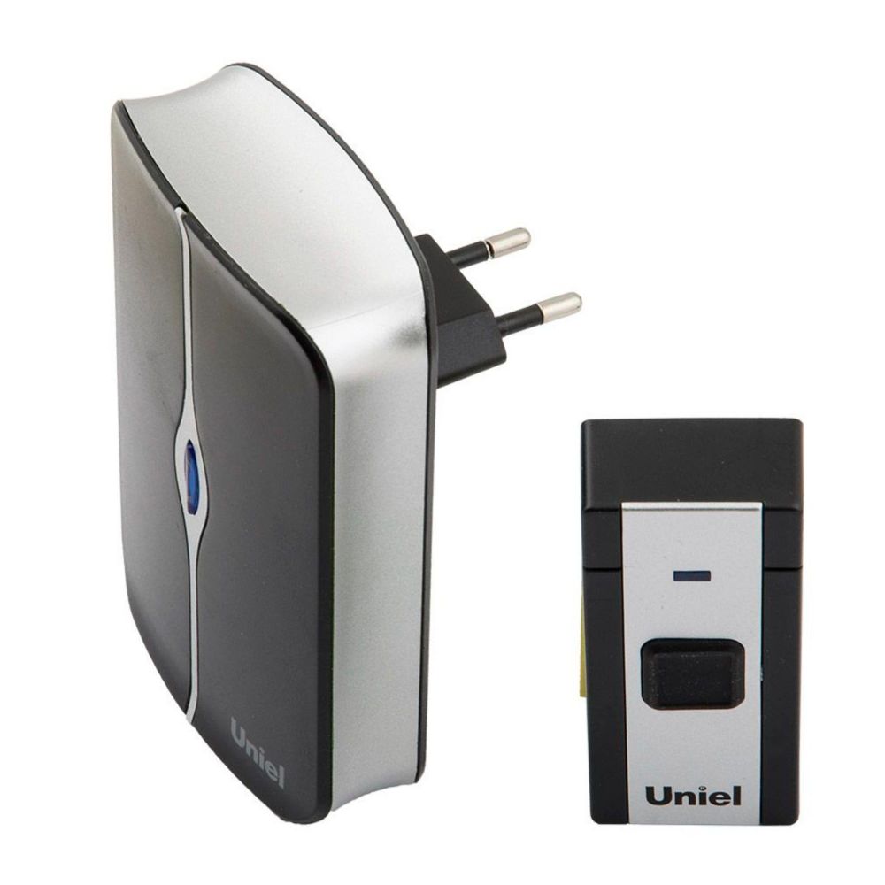 UDB-093W-R1T1-36S-BL-WH Звонок электронный. 220В. 36 мелодий. Блистер. Черный с белым. ТМ Uniel