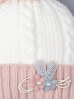 Шапка вязаная с бубоном