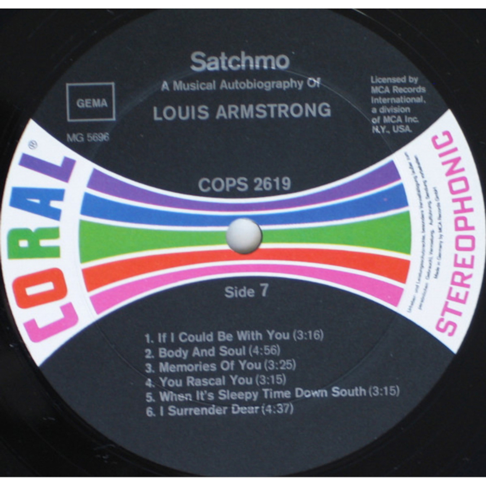 Louis Armstrong / Satchmo (A Musical Autobiography Of Louis Armstrong)(Box Set)(4LP)