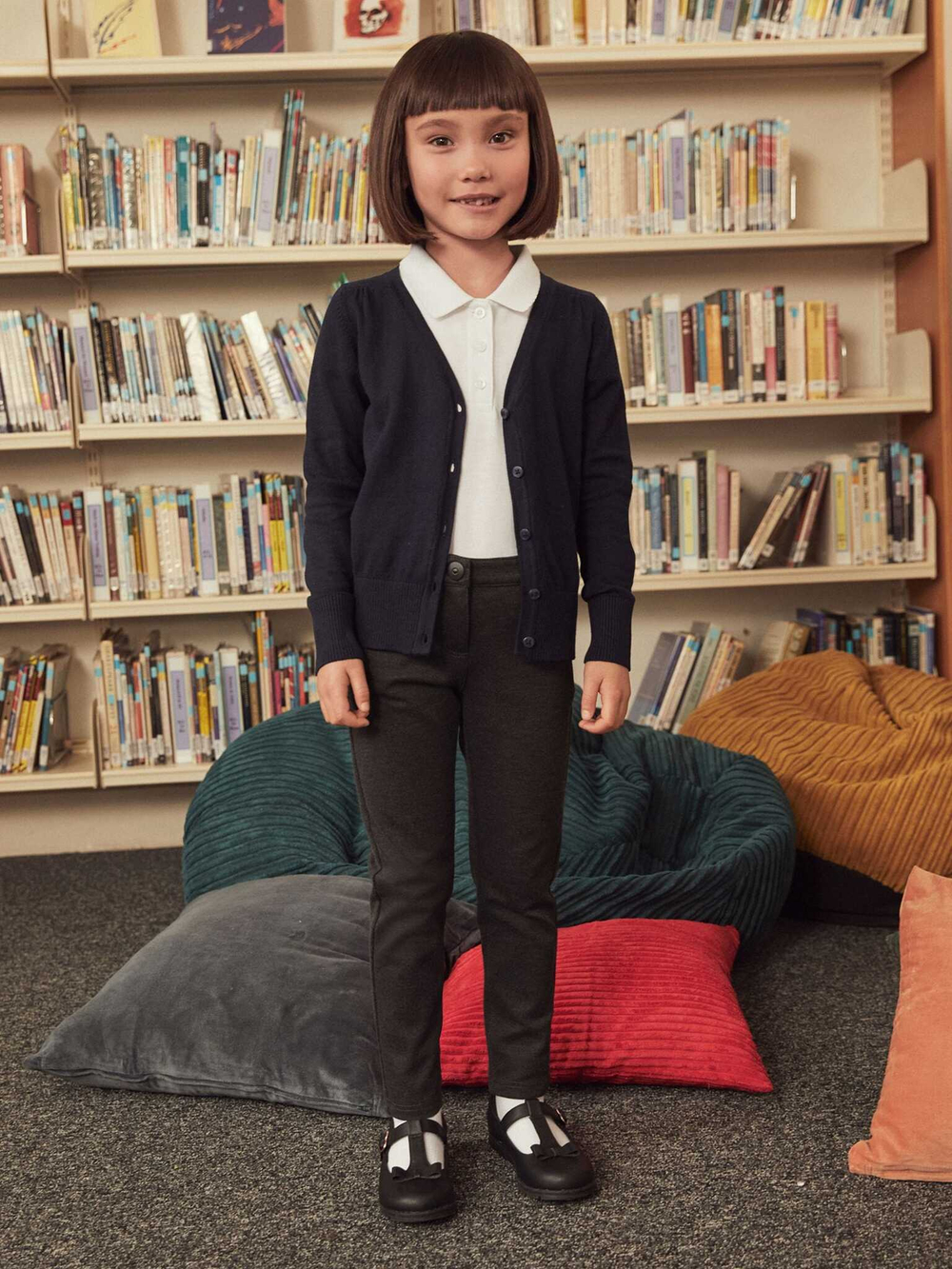 Кардиган школьный для девочки Next C123-160, Темно-синий