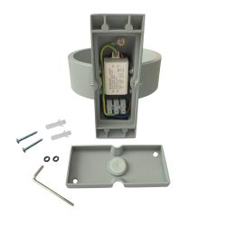 ULU-S34A-8W-4000K IP65 GREY Светильник светодиодный уличный. Архитектурный накладной. Белый свет 4000K. Корпус серый. TM Uniel