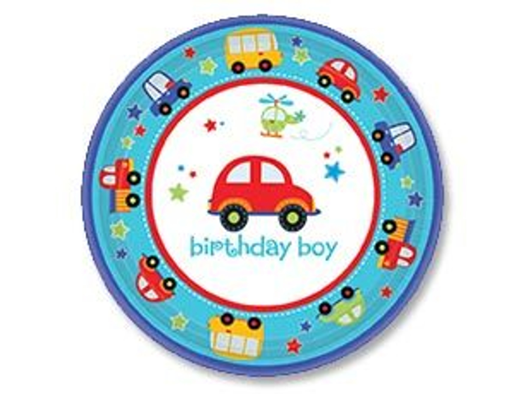 Тарелки "1ый день рождения" мальчик