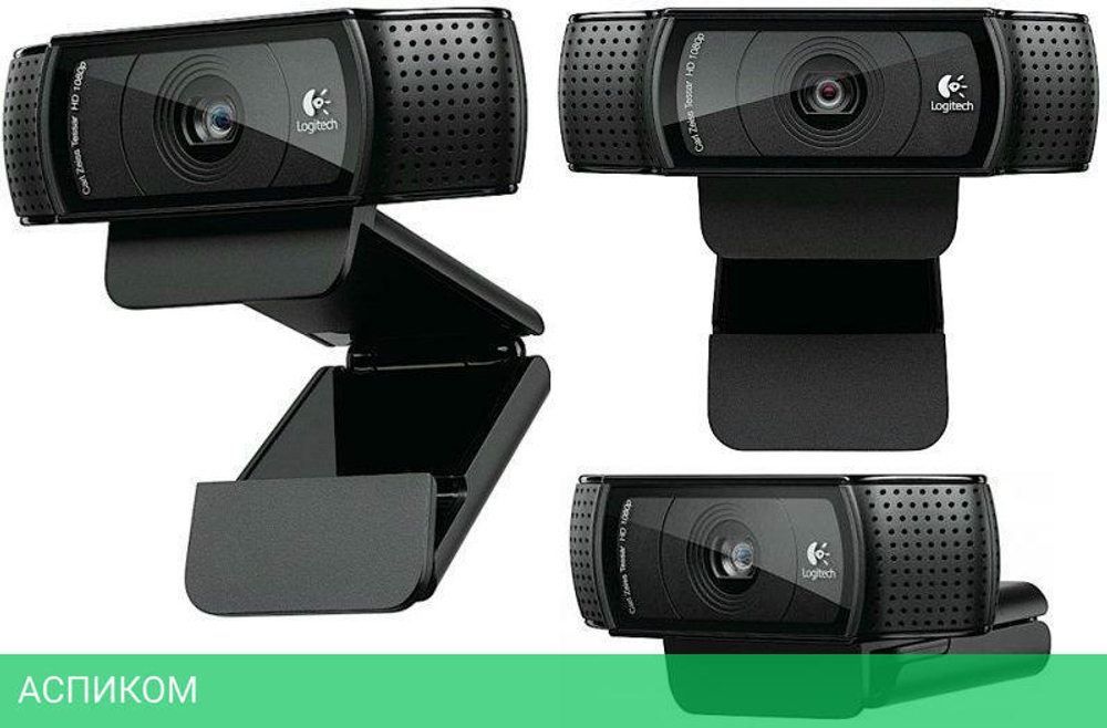 Веб-камера Logitech HD Pro Webcam C920 черный (960-001055)