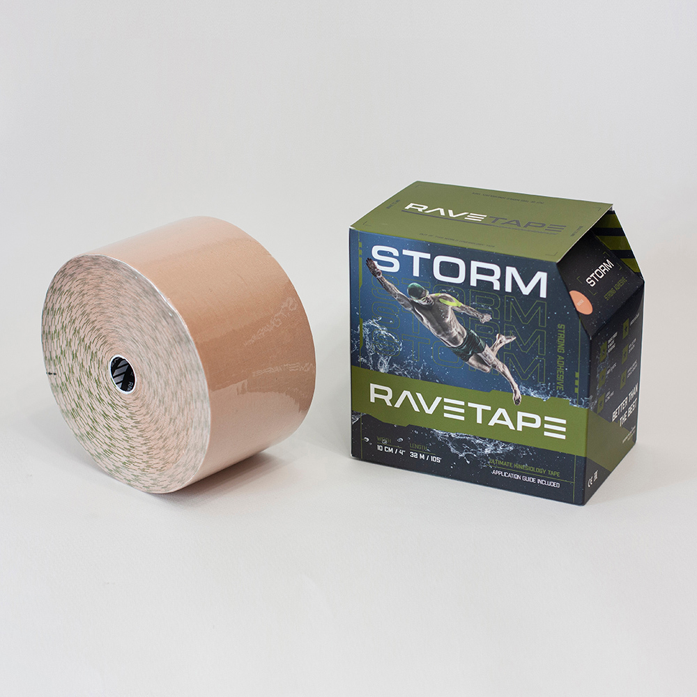32/ Кинезиотейп RaveTape STORM 10×32 — Телесный (BEIGE)