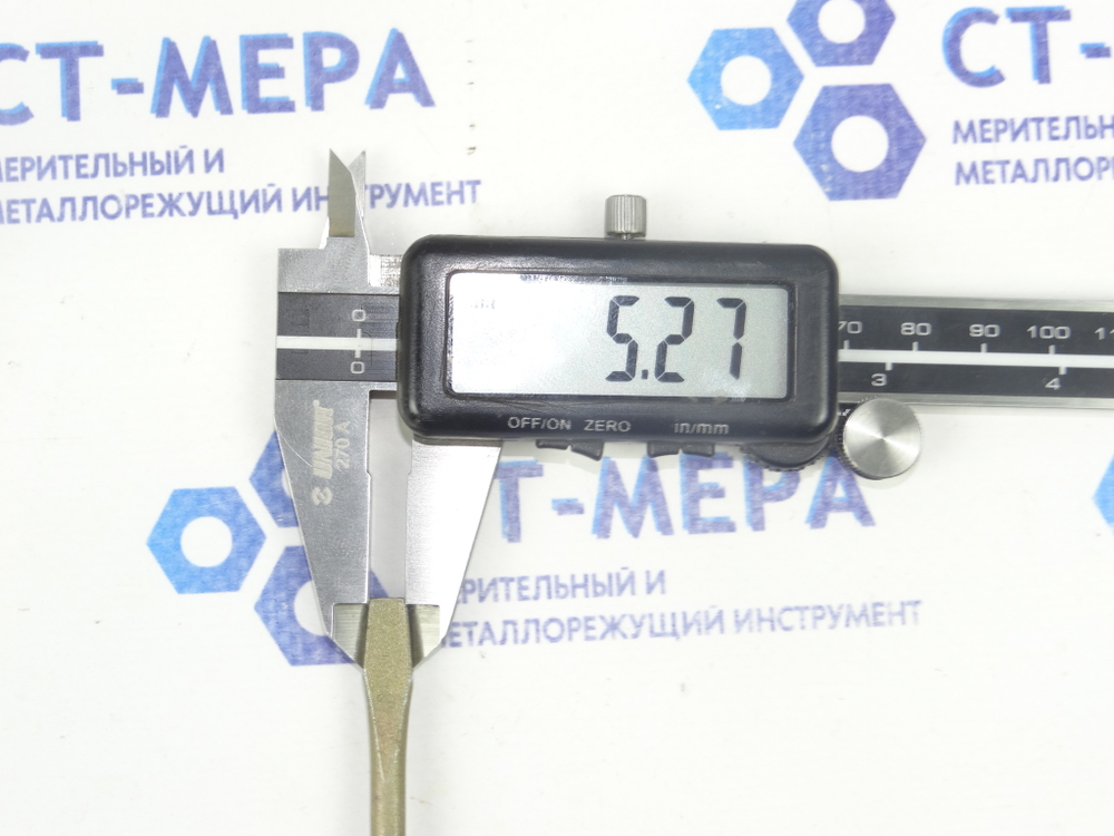 Отвертка шлицевая плоская (минусовая) 290х5.2х0.8мм (Карболитовая ручка) СССР