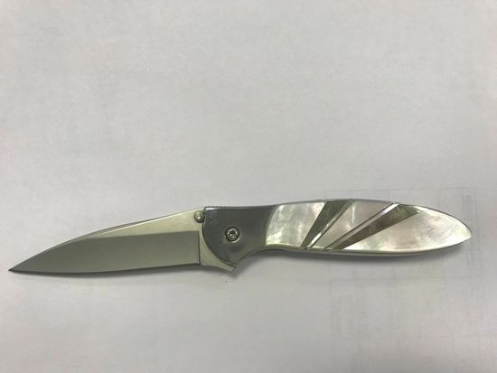 Складной нож Santa Fe Leek SF/JS66PP с клинком из стали Sandvik™ 14C28N, рукоять нерж.сталь