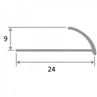 НАП КЛ 9мм "DO-1" 2,7м Светло-серый муар наружный полимер. алюм.