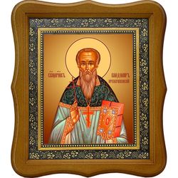 Владимир Преображенский, священномученик, пресвитер. Икона на холсте.