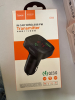 Трансмиттер Hoco E59 promise QC.30 bt FM black