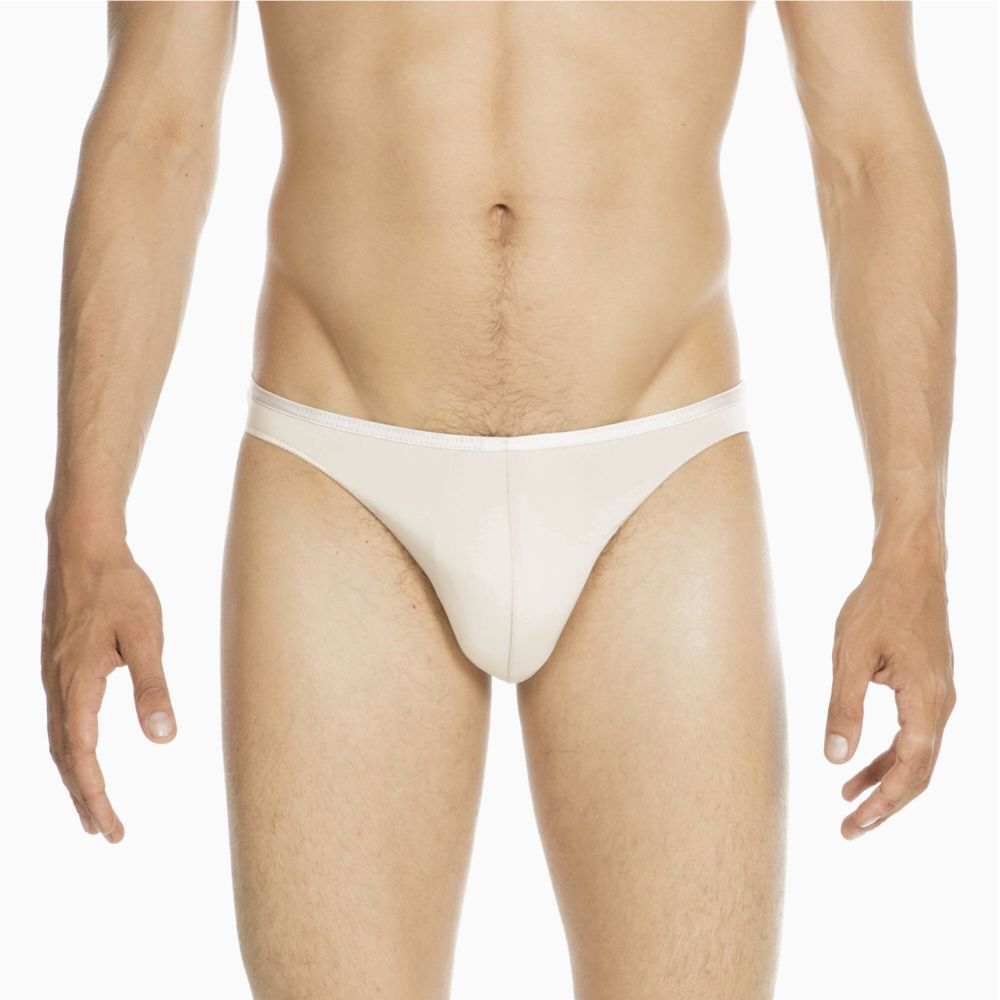 Мужские трусы слипы бежевые HOM PLUMES Micro Briefs 404756_4000DT