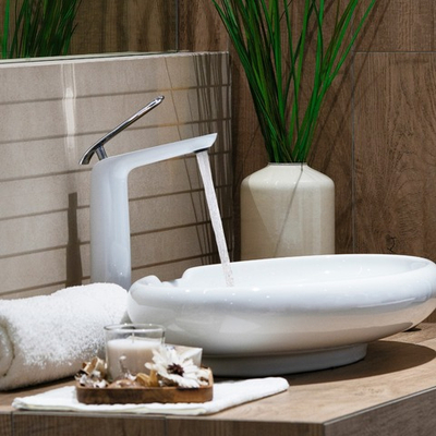 Смеситель Lemark Melange LM4909CW для раковины, высокий