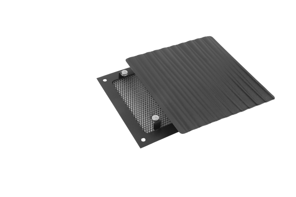 Решетка на магнитах квадратная RDV-210 Волна, черная матовая