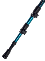 Палки для скандинавской ходьбы треккинговые Tech Team Himalayas Green 115-135 см., трехсекционные телескопические алюминиевые