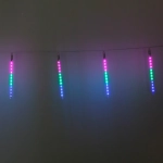 Гирлянда для улицы «Тающая сосулька» 3,0 м*30 см 192 лампы LED, IP-54, Мультицвет (8 трубок)