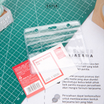 Бейдж DELI горизонтальный 100x84 мм (91x56 мм)