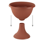 Кашпо-вазон ЛИВИЯ на ножке D310мм низкий М3206