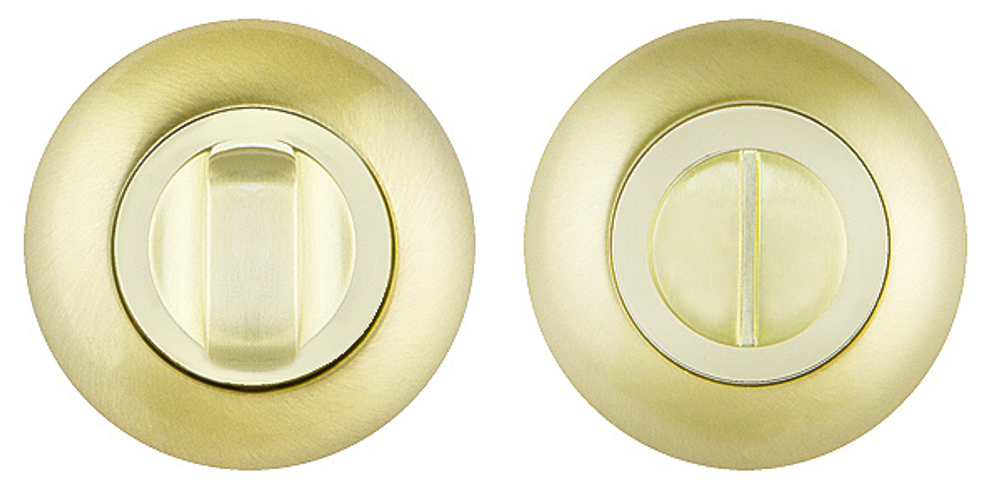 Завертка круг Фуаро BK6 RM SG/GP-4, цвет золото матовое/золото к ручкам INTRO RM SG/GP-4 (гарантия - 12 месяцев)