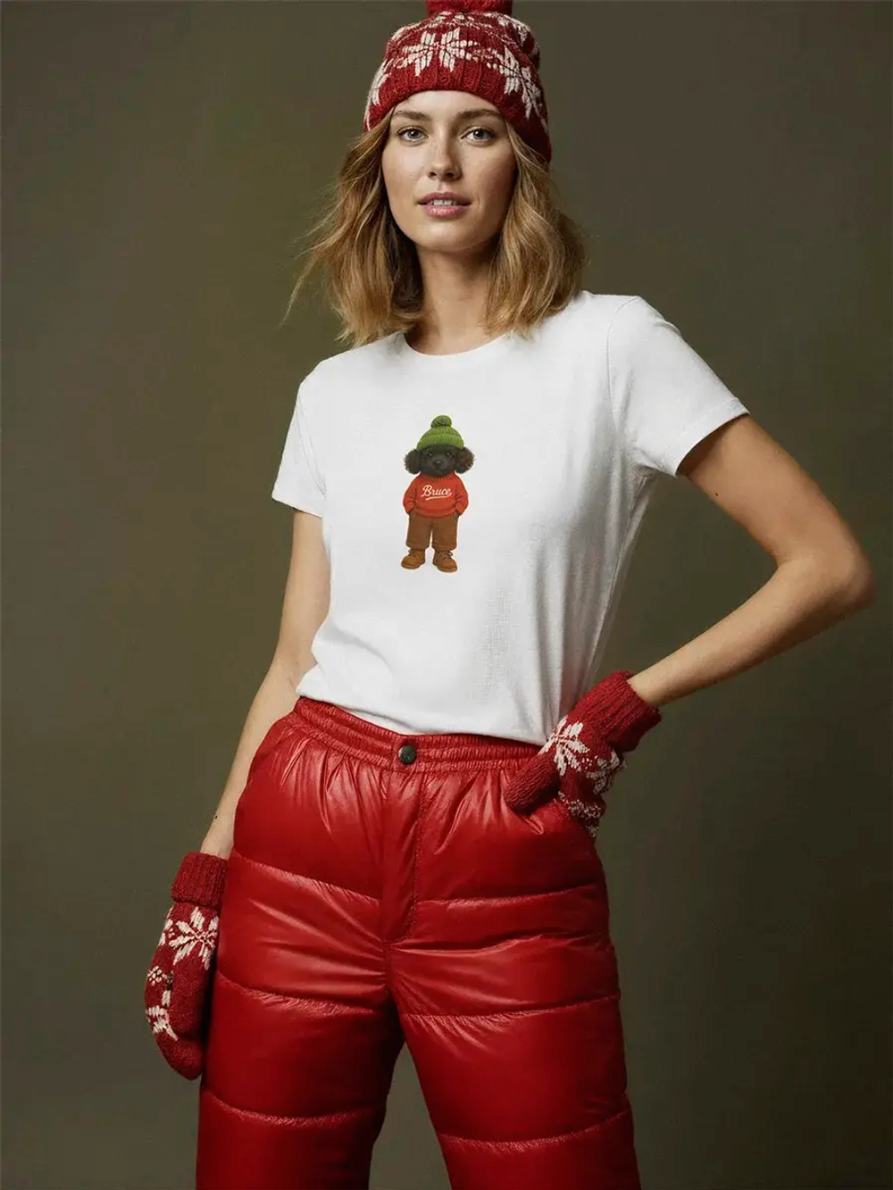 Футболка базовая с принтом