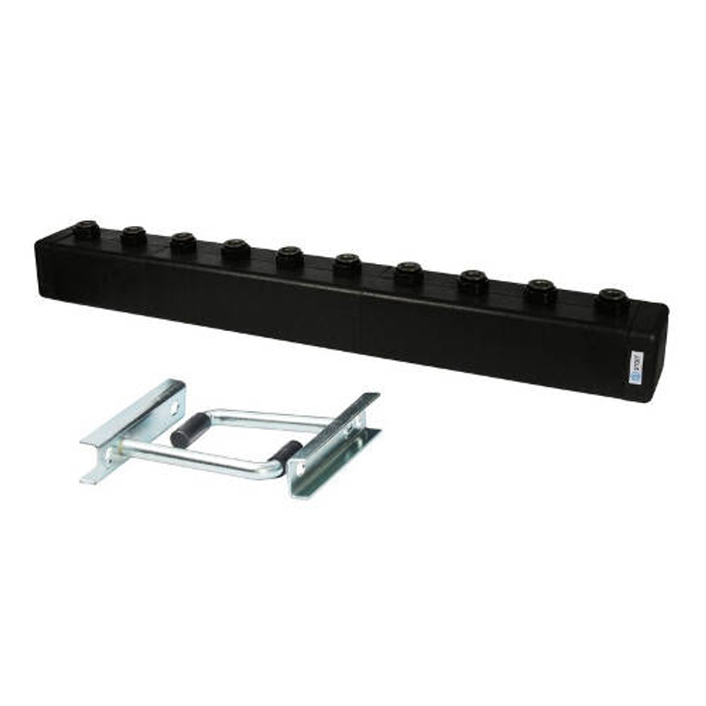 Коллектор котельной разводки STOUT DN25 - 1"1/2 на 5 контуров 1"1/2 (черная сталь)