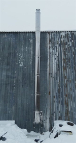 Комплект дымохода труба сэндвич 180/300 мм. через стену нерж 1.0/0,5 - 6 метров.