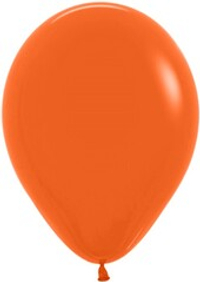 Шар (12''/30 см),латекс,оранжевый 1 шт с гелием