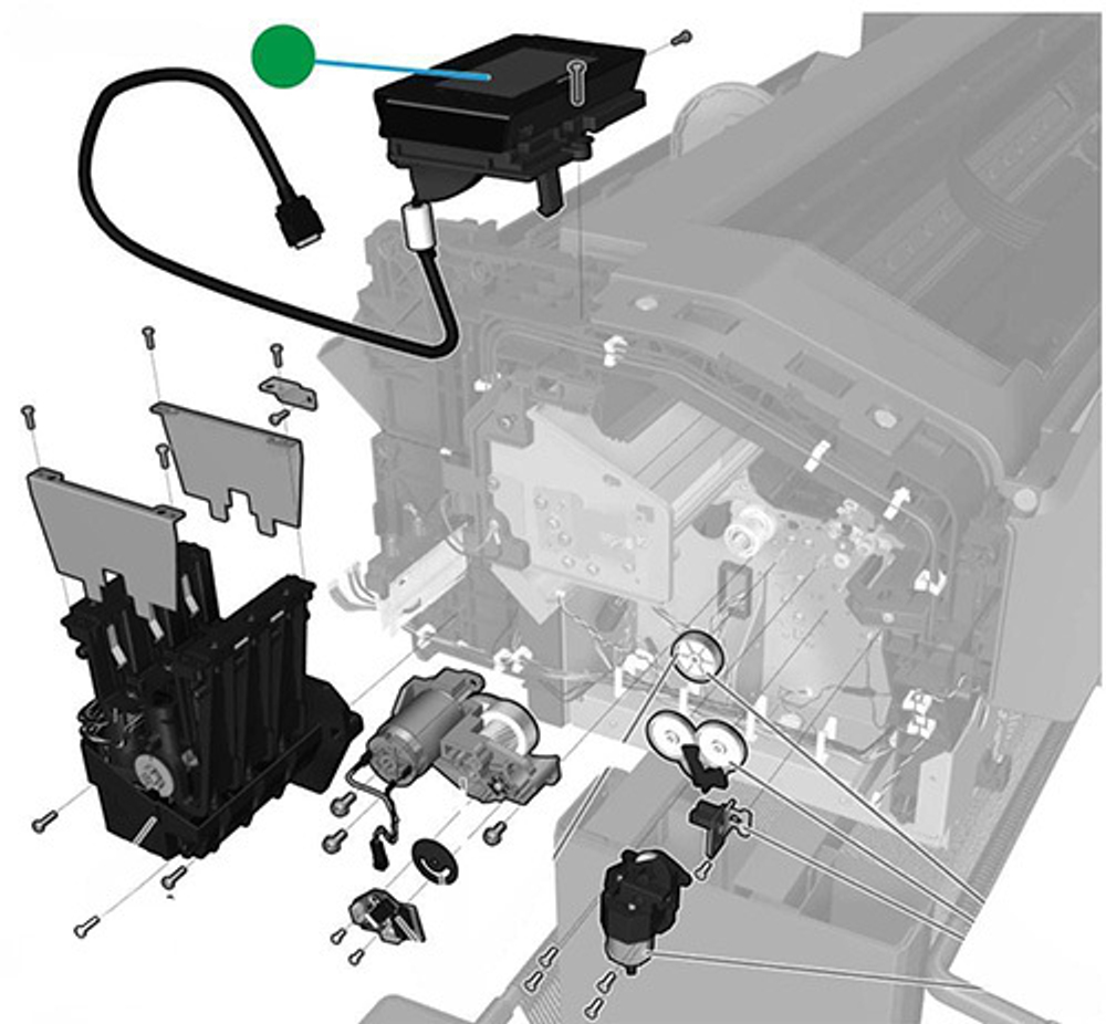 Панель управления (дисплей) HP DJ T920/T1500/T2500/T3500 (CR357-67052)