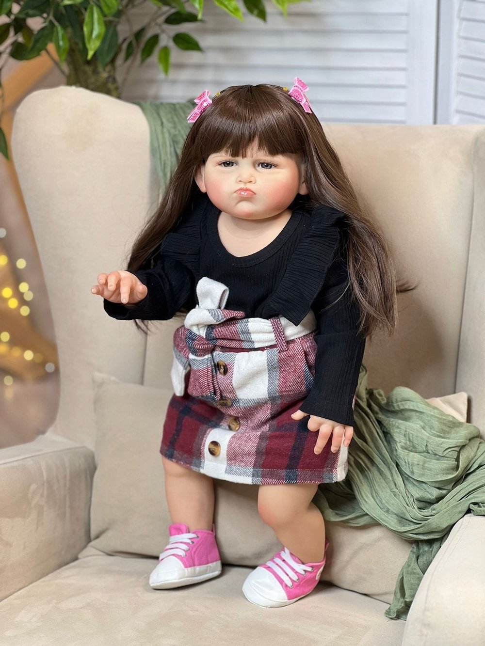 Кукла Реборн мягконабивная 65см в пакете (FA-819)