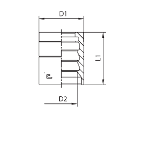 Муфта DN 10 1SN/2SC с зачисткой NEW
