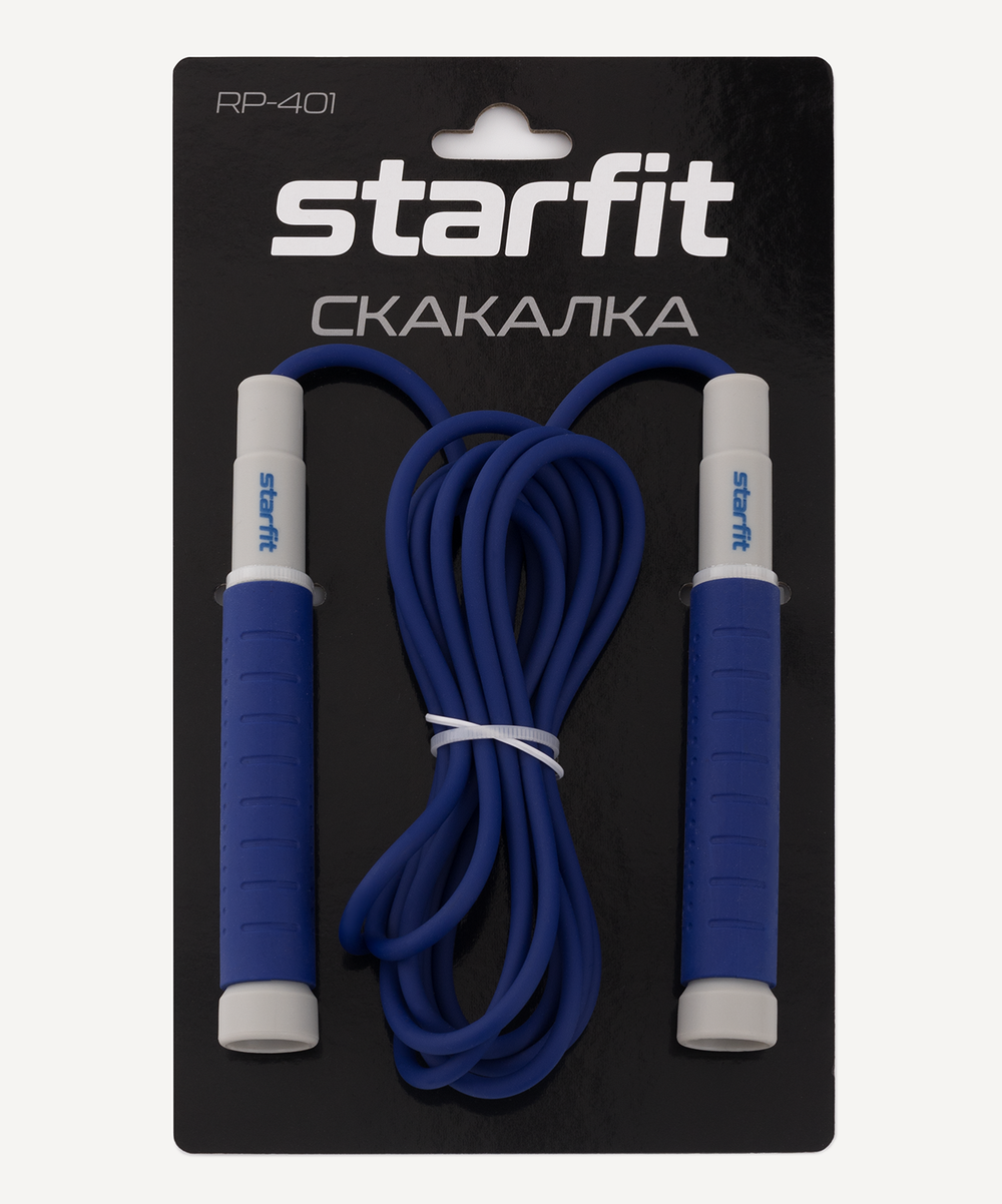 Скакалка RP-401, c силиконовыми ручками, 3 м, синий