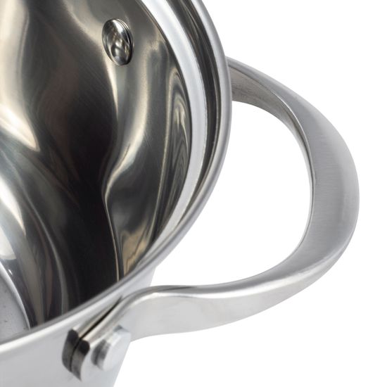 Набор кастрюль 12 предметов Kamille KM-4704S из нержавеющей стали (1,8 л; 2х2,3 л; 2х3,3 л; 5,8 л. 7-слойное дно)