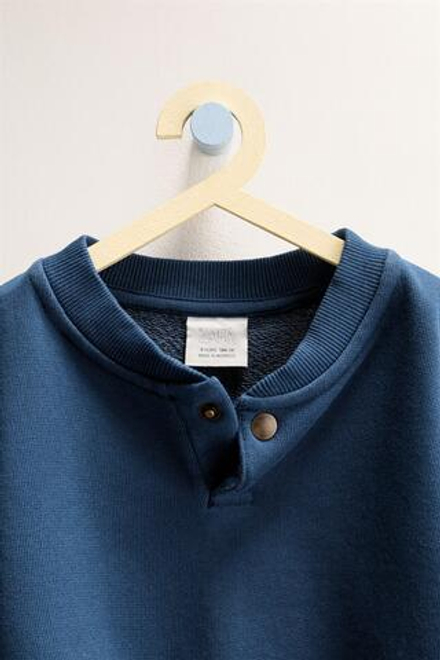 ZARA TIMELESS - ОДНОТОННАЯ ТОЛСТОВКА, МОРСКОЙ СИНИЙ