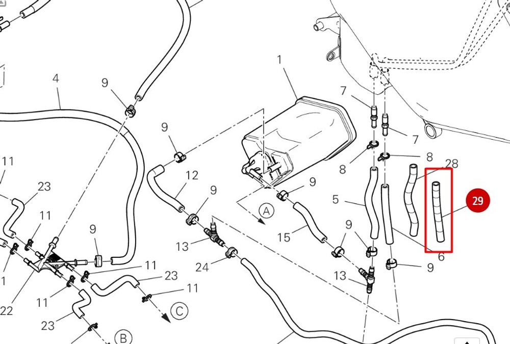 Ducati Защитная оплетка шланга 4601H512A