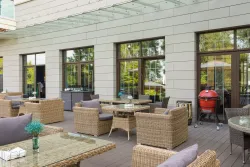 "Капучино" кресло из искусственного ротанга, цвет соломенный