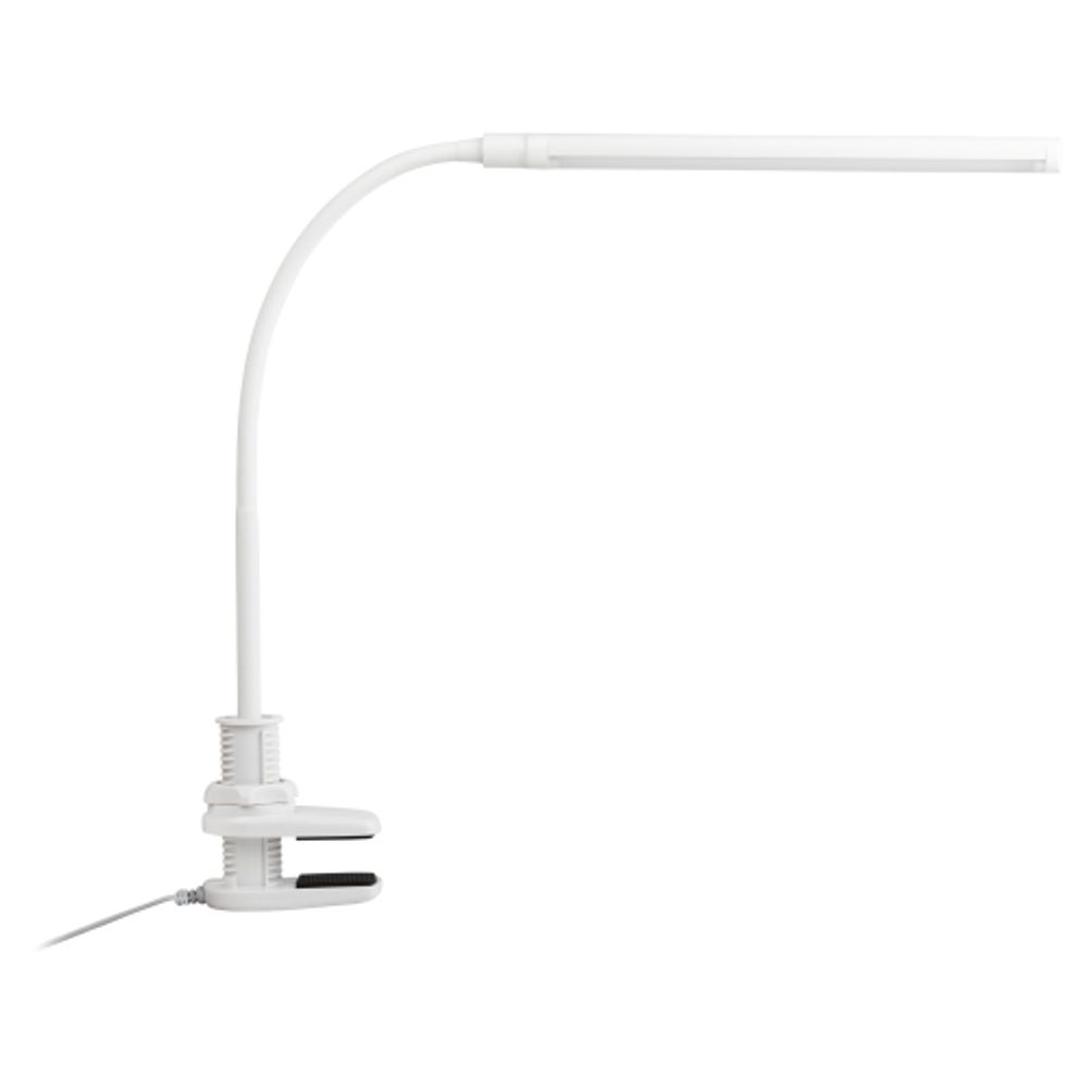 Настольный светильник ЭРА NLED-509-8W-W светодиодный на струбцине белый | Светодиодные настольные лампы