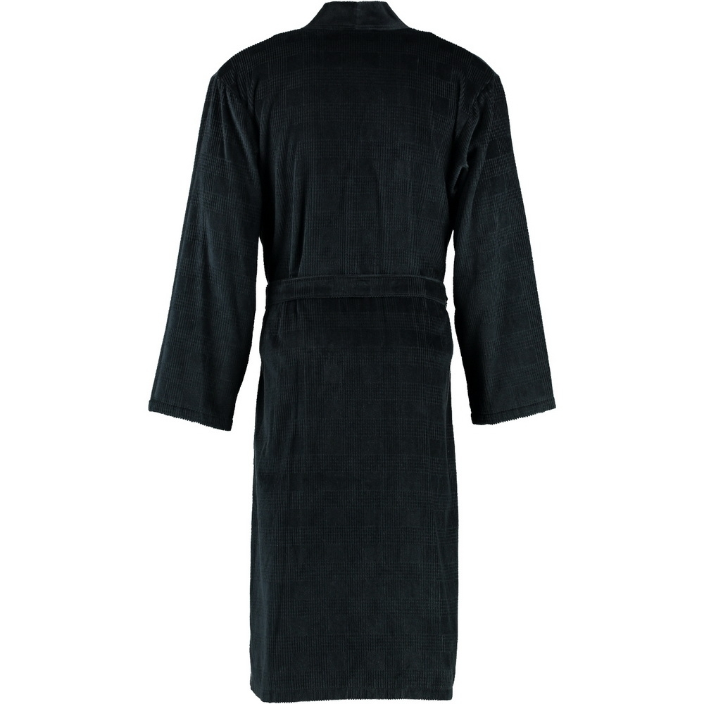 Велюровый халат мужской с воротником 8725 коричневый от Cawö Германия