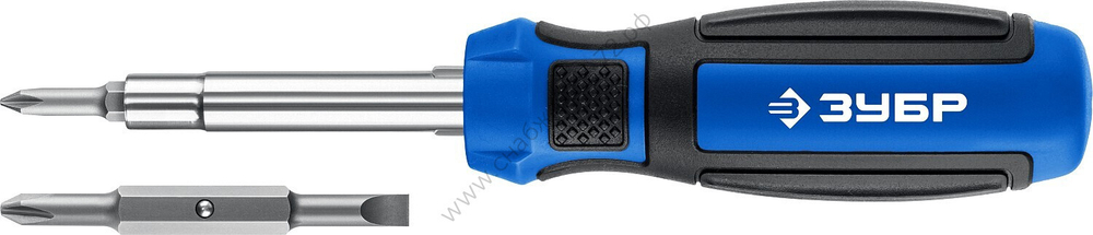 ЗУБР 6-в-1 Комбинированная отвертка, Профессионал (25030)