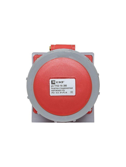 Розетка стационарная наружная 1152 3Р+РЕ+N 16А 380В IP67 PROxima EKF ps-1152-16-380