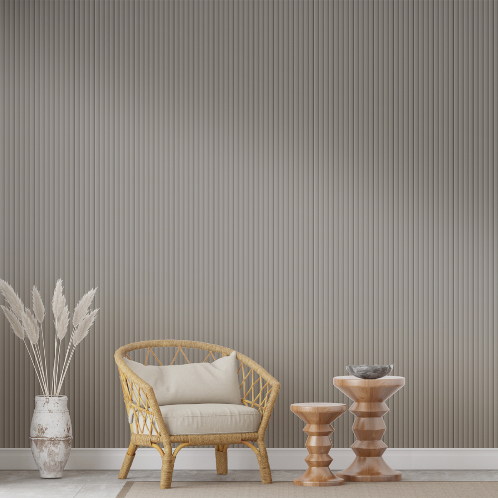 Панель Стеновая Реечная МДФ Stella Wave De Luxe Sandgrau 2700x119x16 (4шт.упак.)