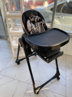 Стул для кормления luxmom Н580 Чёрный гламур